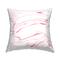 Stupell Industries Delicate Pink Fluid Marbled Lines Shapes Throw Pillow, 18" x 18"